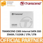 TRANSCEND 230S Internal SATA SSD 256GB / 512GB / 1TB / 2TB. TS256GSSD230S / TS512GSSD230S / TS1TSSD230S / TS2TSSD230S Singapore Local 5 Years Warranty **TRANSCEND OFFICIAL PARTNER**